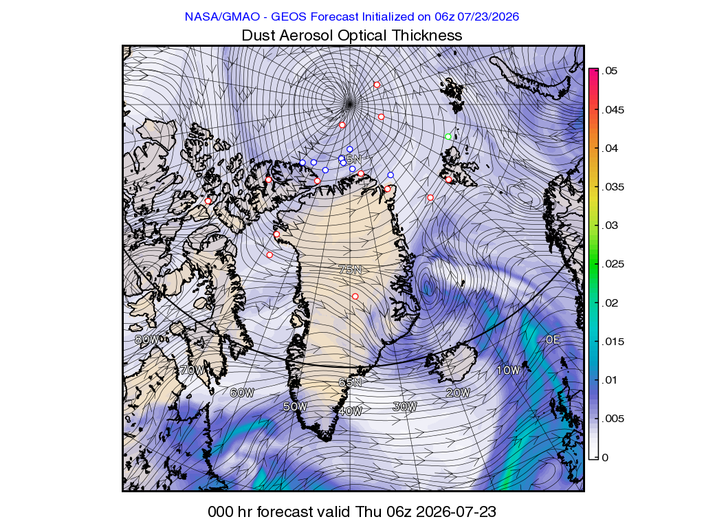 ARCSIX GMAO Mission Support 2D ChemWx