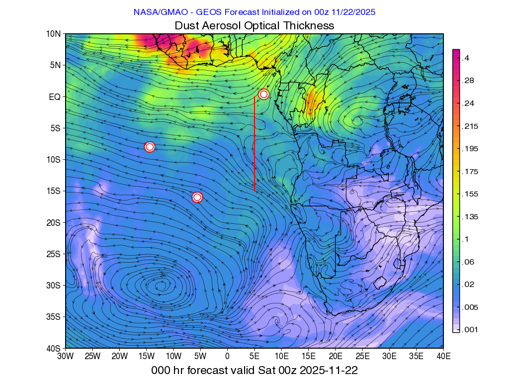 ORACLES GMAO Mission Support 2D ChemWx