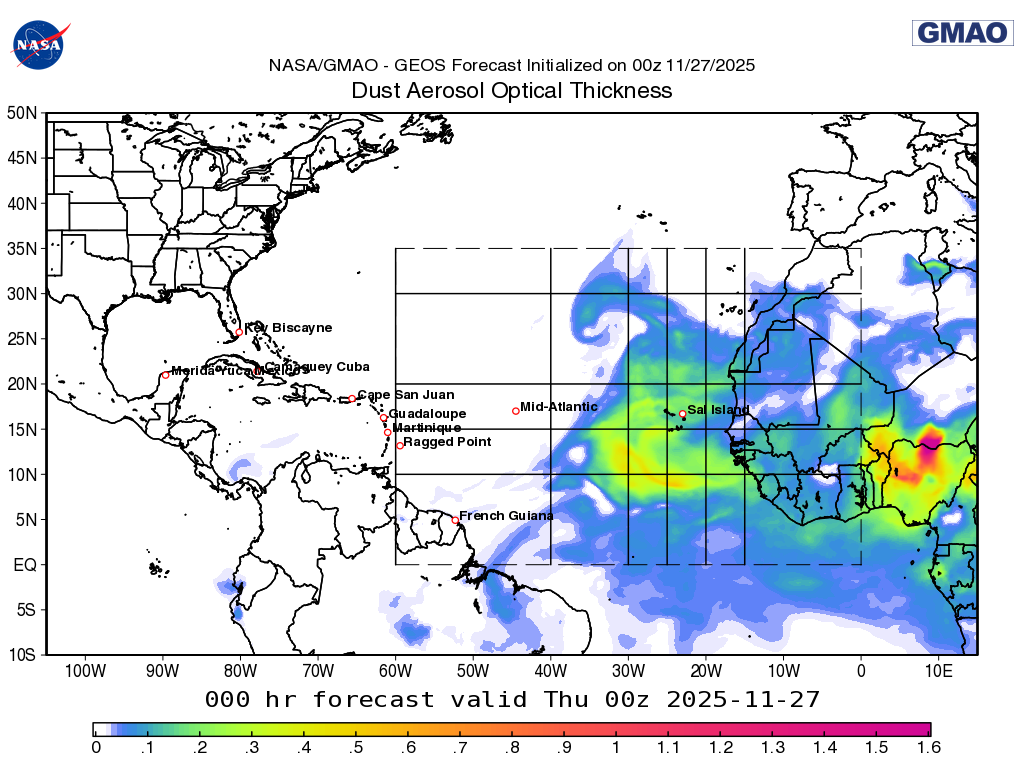 PRDUST GMAO Mission Support 2D ChemWx