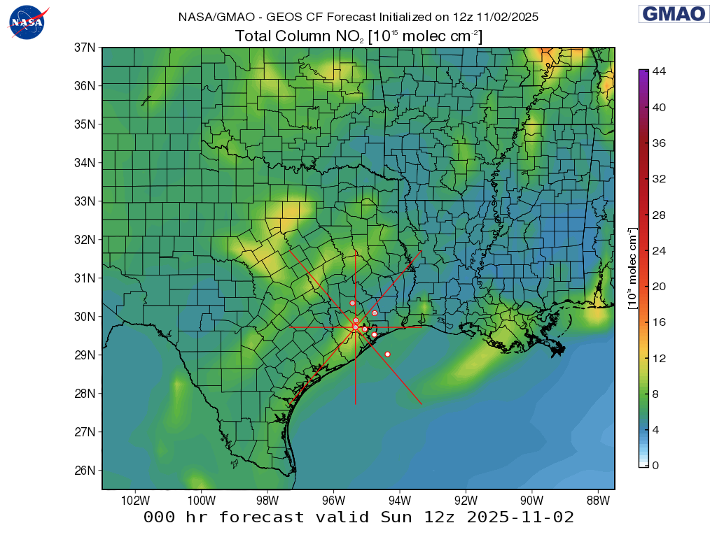 TRACER-AQ GMAO Mission Support WxMaps