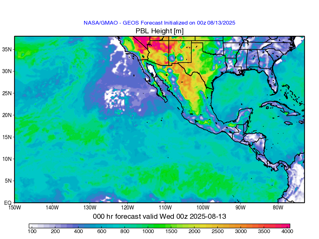 EPOCH GMAO Mission Support WxMaps