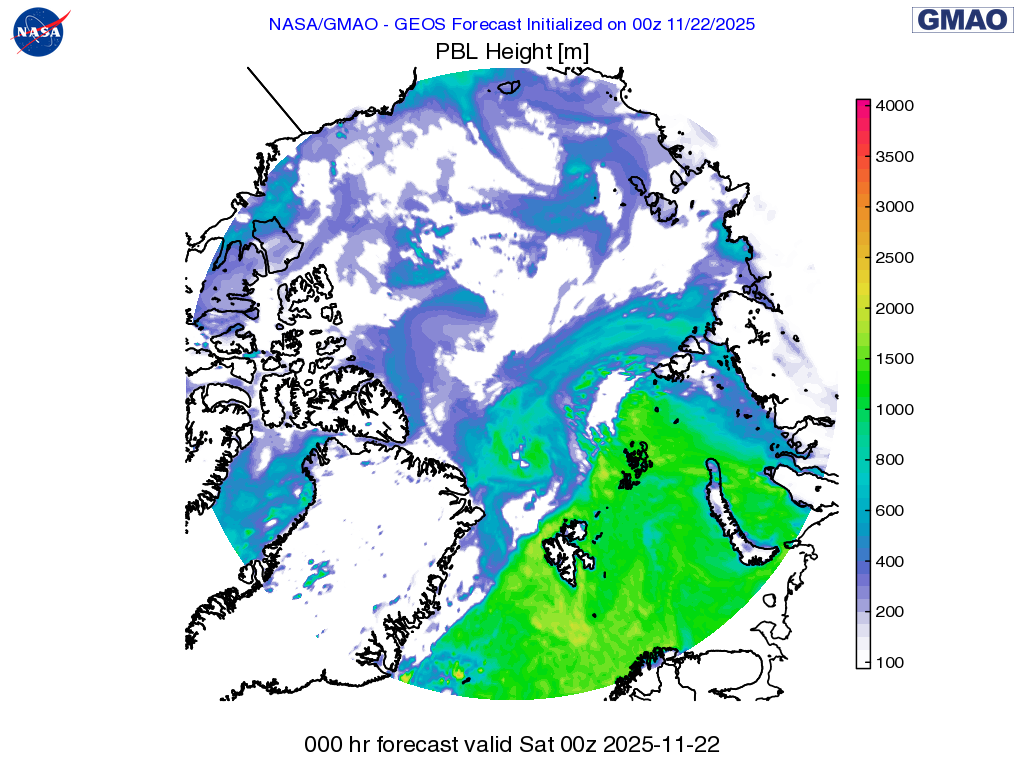 MOSAIC GMAO Mission Support WxMaps