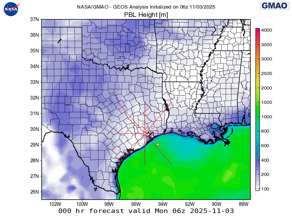 TRACER-AQ GMAO Mission Support Datagrams